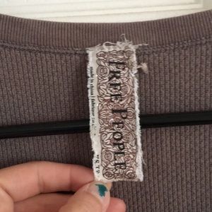 Free People Tops - Free People Mocha Crafty Cuff Thermal Free People Tops - Free People Mocha Crafty Cuff Thermal
